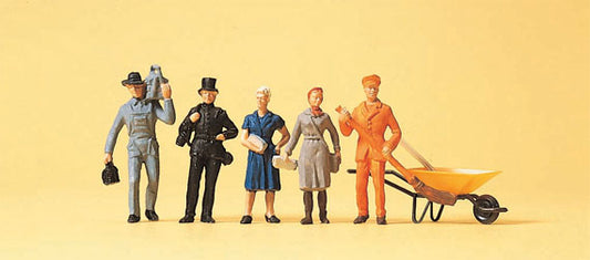 Preiser 14149 HO Scale Cleaning Crew Figure Set