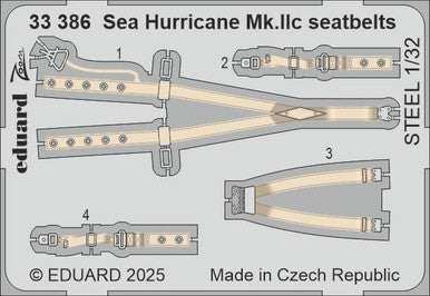 Eduard 33386 1/32 Sea Hurricane Mk.IIc Seatbelts STEEL Zoom Set for