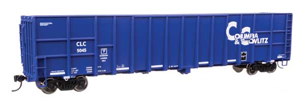 Walthers Mainline 6112 HO Scale 61' Wood Chip Gondola - Ready To Run -- Columbia