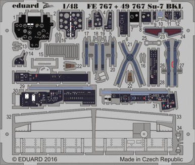 Eduard FE767 1/48 Su-7 for SM?R Photo Etch Detail Set