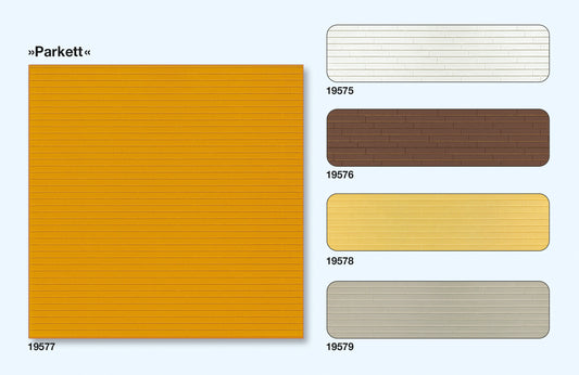 Preiser 19575 HO Scale White Parquet Flooring Kit, 3 Panels
