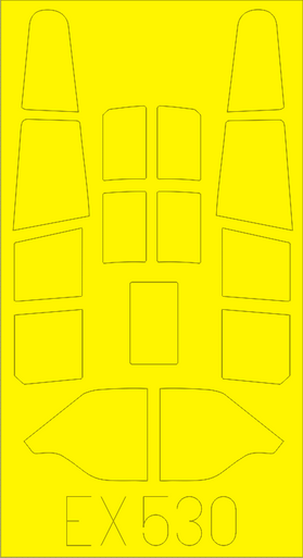Eduard EX530 1/48 Mask P-40B for AIR Canopy Mask Set