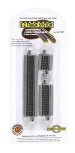 Bachmann 44829 N Scale E-Z Track Straight Track Nickel Silver Gray