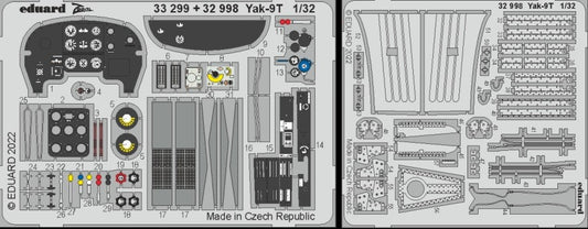 Eduard 32998 1/32 Aircraft- Yak9T Part 1 for ICM (Painted)