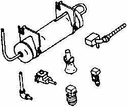 Details West AT-263 HO Scale Air Tanks -- For 4- & 6-Axle GE