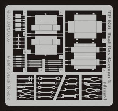 Eduard TP030 1/35 Tool Box German 2