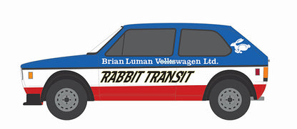 Greenlight 36110-E 1/64 Scale Rabbit Transit - 1980 Volkswagen Rabbit Gti Widebody