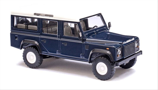 Busch 50302 HO Scale 1983 Land Rover Defender, Blue