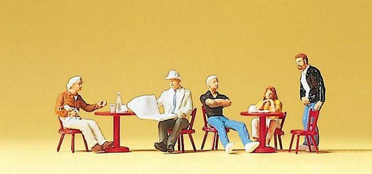 Preiser 10369 HO Scale People Working -- Street Cafe