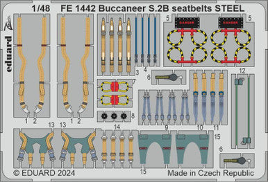 Eduard FE1442 1/48 Buccaneer S.2B Seatbelts STEEL 1/48