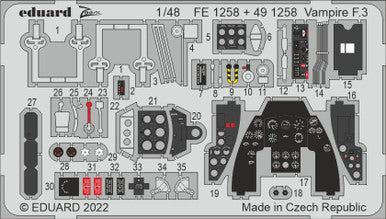 Eduard 491258 1/48 Vampire F3 for AIR (Pre-Painted)