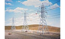 Walthers Cornerstone 933-3121 HO High-Voltage Tower Kit pkg(4)