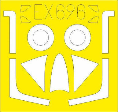 Eduard EX696 1/48 Mask Hunter F-4/F-5 for AIR Canopy Mask Set
