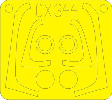 Eduard CX344 1/72 Mask EF-2000 Single Seater for Hasegawa