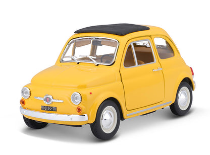 Bburago 22098Y 1/24 1965 Fiat 500 F in Yellow