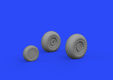Eduard 672206 1/72 B-25 Wheels for Hasegawa (Mask & Resin)