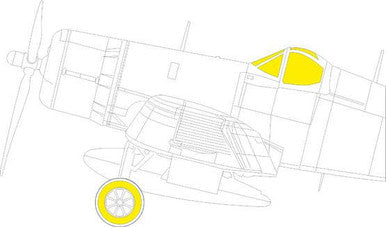 Eduard EX902 1/48 Mask F4U-1A for Hobby Boss Canopy Mask Set