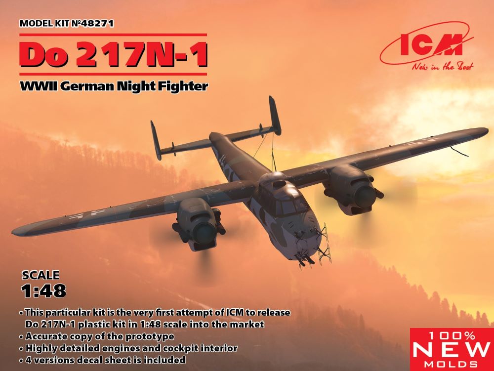 ICM Models 48271 1/48 WWII German Do217N1 Night Fighter