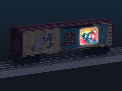 Lionel 6-2528530 O Gauge Tom and Jerry Illuminated Cartoon Boxcar
