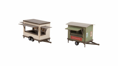 Noch 14396 HO Scale Mobile Food Stalls Laser-Cut Kit