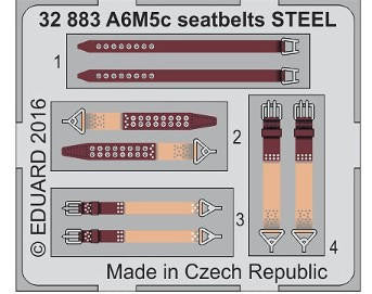 Eduard 32883 1/32 Seatbelts A-6M5c Steel for HSG (Pre-Painted)
