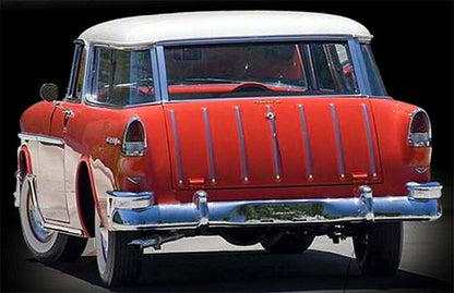 Acme A1807009 1/18 1955 Chevrolet Bel Air Nomad, Red/Beige