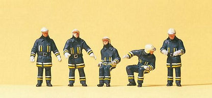 Preiser 10487 HO Scale Emergency - Modern German Firefighters