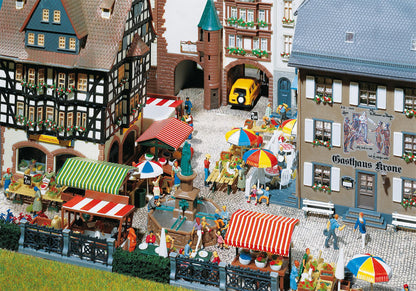 Faller 180582 HO Scale Market Stands and Carts Model Kit