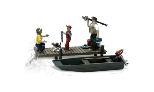 Woodland Scenics A1923 HO Scale Family Fishing