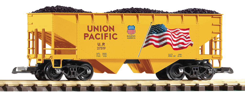 Piko 38954 G Scale UP Offset-Side Hopper 27511, Flag