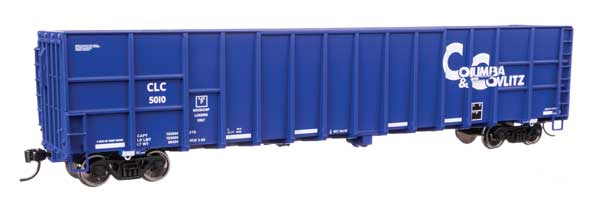 Walthers Mainline 6109 HO Scale 61' Wood Chip Gondola - Ready To Run -- Columbia