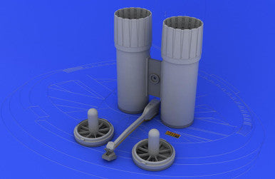 Eduard 632011 1/32 F-4 Exhaust Nozzles USN Late for Tamiya (Resin)