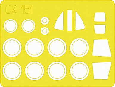 Eduard CX151 1/72 Mask TSR 2 for Airfix Canopy Mask Set