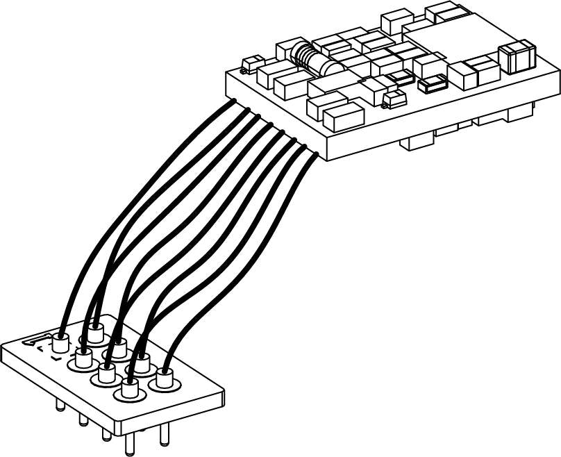 Piko 56503 HO Scale PSD XP 5.1 Decoder PluX16/8-Pin (Non-Sound)