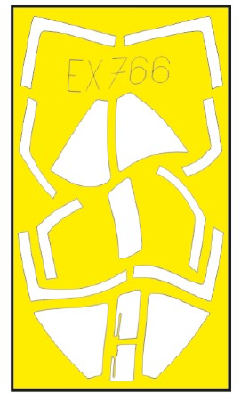 Eduard EX766 1/48 Mask Aircraft- AV8A TFace for KIN