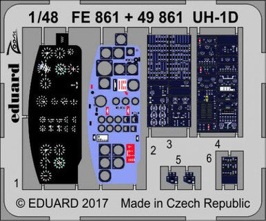 Eduard FE861 1/48 UH-1D for Kittyhawk Photo Etch Detail Set