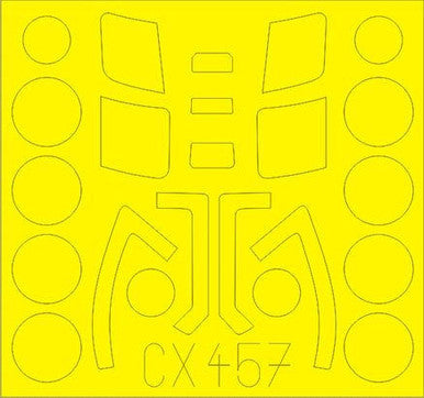 Eduard CX457 1/72 Mask Su-24M for Trumpeter Canopy Mask Set