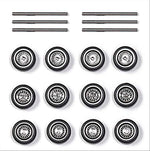 Busch 49959 HO Scale Noble Spoke Wheel & Whitewall Tire Set
