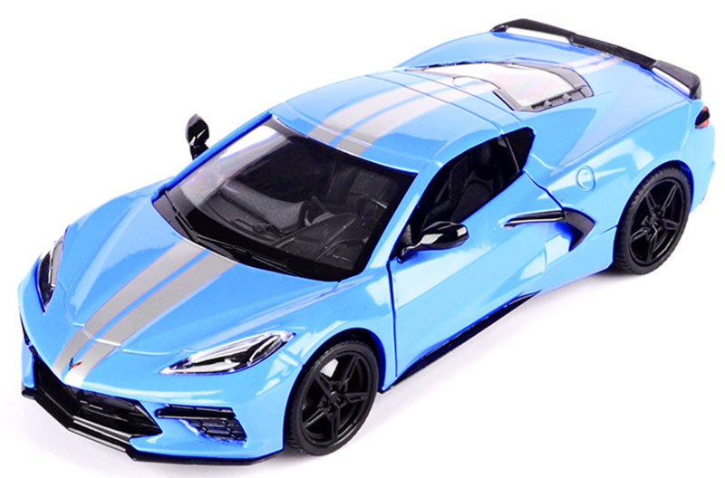 Motormax 79360BLS 1/24 Scale 2020 Chevrolet Corvette Stingray C8