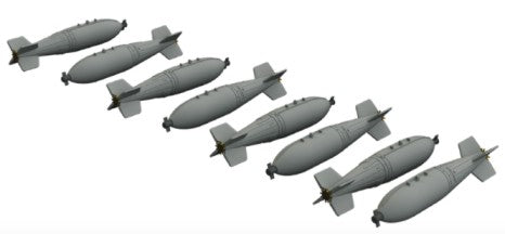 Eduard 672277 1/72 Aircraft- British 1000lb Retarded Bombs (Photo-Etch & Resin)