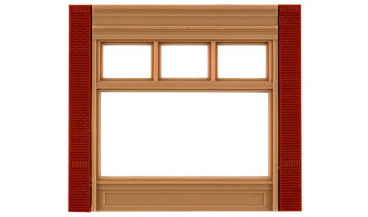 Design Preservation Models 30162 HO Scale Modular Building System(TM) -- Street Level Wall Sections w/20th Century Window - Kit