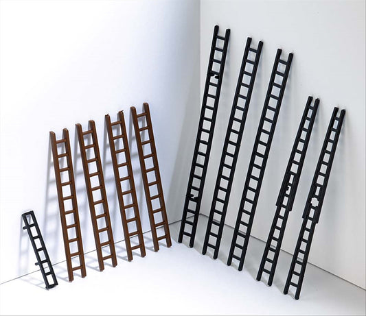 Busch 7786 HO Scale Ladders in Various Sizes, Set of 10