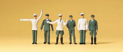 Preiser 14146 HO Scale People Working Policemen Era III
