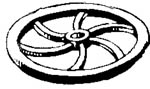 Cal Scale 487 Ho Brake Wheels Plastic 6Pk