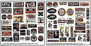 Blair Line 139 HO Scale Storefront & Advertising Signs -- Advertising Set
