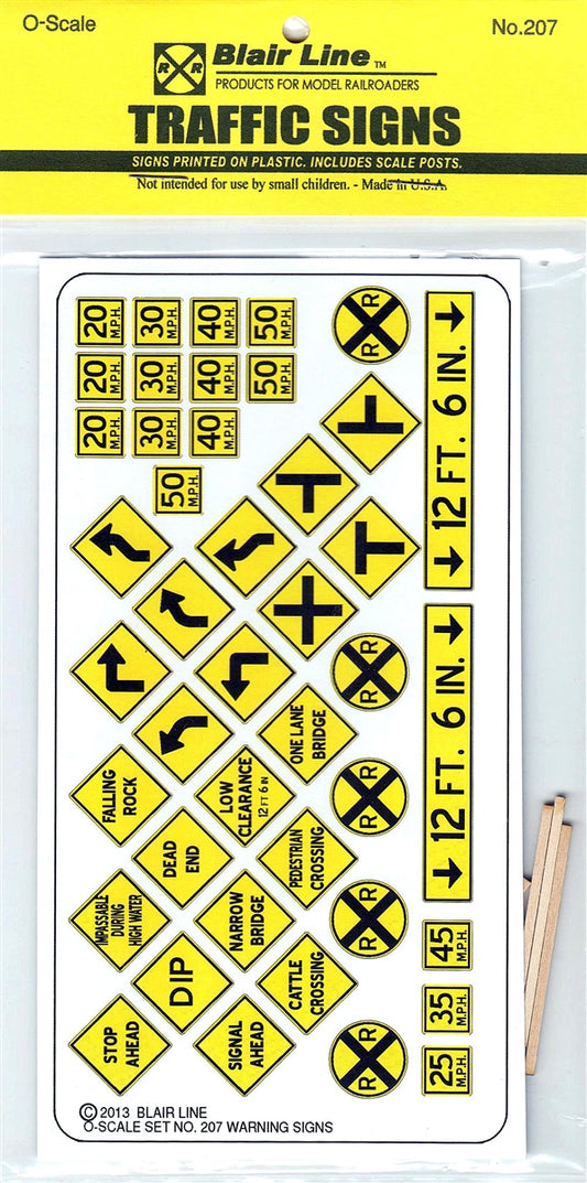 Blair Line 207 O Scale Warning Signs #3