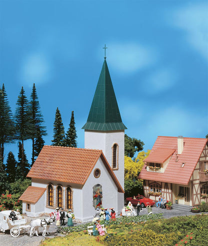 Faller 130240 HO Scale Village Church Model Kit