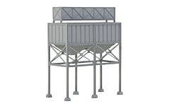 Walthers Cornerstone 933-4090 HO Aggregate Bins Kit
