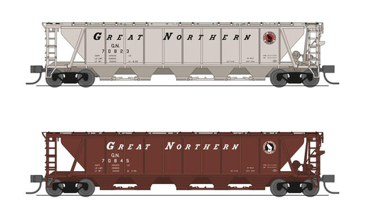 Broadway Limited 7261 N H32 Cvd Hopper Gn 2Pk