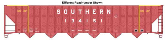 Walthers Mainline 910-56367 HO Scale 73' Wood Chip Hopper RTR Southern #134343